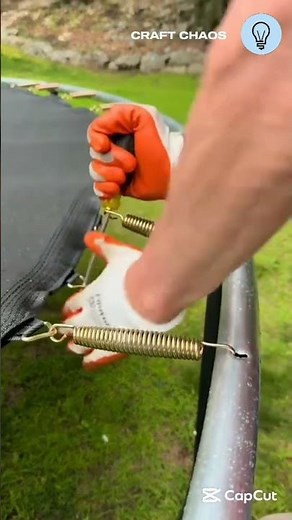 Process of trampoline installation manually