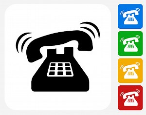 Telefon-Symbol flache Grafik Design