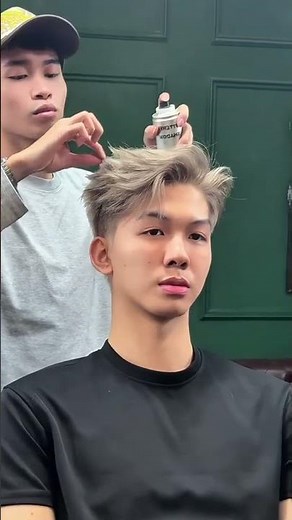 Textured hairstyles with bleached hair for hot boys | TIM BARBERSHOP