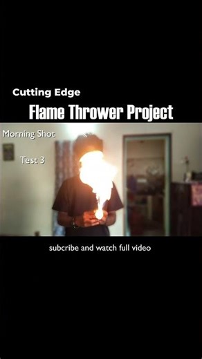 We built a real flame thrower and tested it 🔥