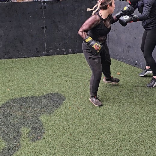 The Scrapyard on Instagram: "FINAL ROUND! and these ladies were TIRED!!! #boxing #power #drained #cardio #female"