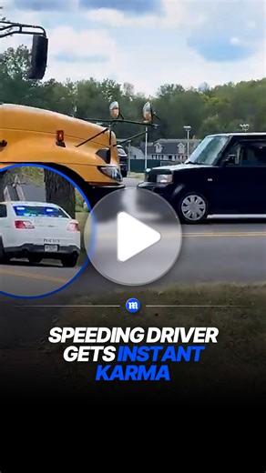 Speeding driver pulled over moments after passing school bus