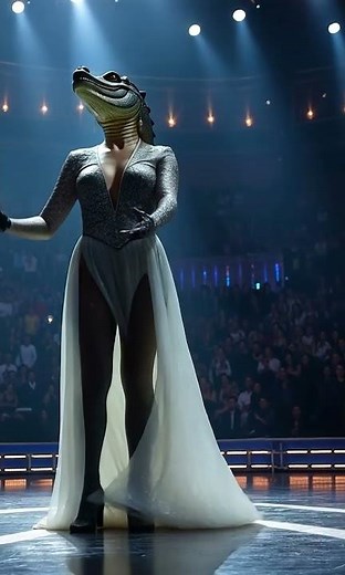 🔥 Woman Dances & Transforms a Crocodile! 🐊✨ (Must-See Transformation!) #animalfusiondance