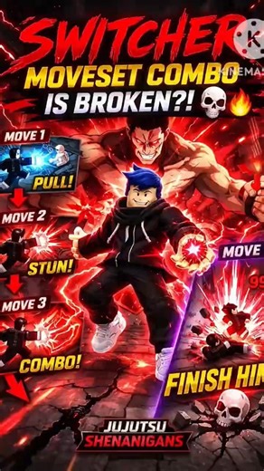 SWITCHER MOVESET COMBO IS BROKEN?! 💀🔥 | Jujutsu Shenanigans
