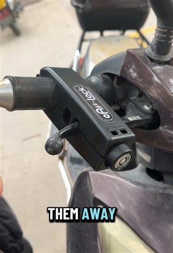 Dual Protection Motorcycle Lock for Enhanced Security