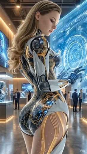 Introducing a very beautiful female robot#funny #robot #automatedsolutions