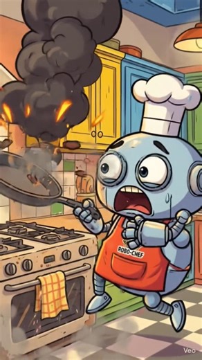 AI Robot Chef ने खाना जला दिया 😂