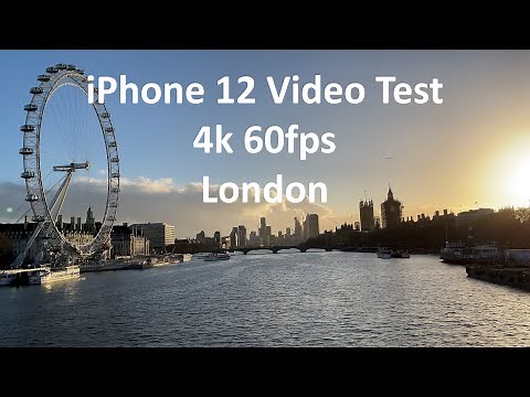 iPhone 12 camera test 4k 60FPS - London