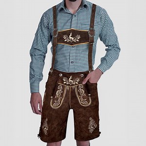 Mens Oktoberfest Outfit, Rustic German Lederhosen, Suede Shorts With Embroidery, Bavarian Costume for Men, Folk Festival Wear - Etsy