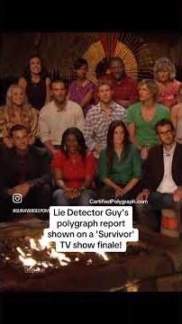 Lie Detector Guy on TV's 'Survivor'!
