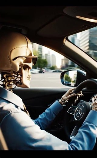Skeleton's Crash: A Deadly Encounter on the Road 🚗💀"