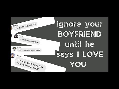 Ignore your boyfriend challenge | Haikyuu text story | boyfriend challenge