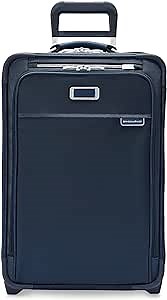 Briggs & Riley Essential 22" 2-Wheel Expandable Carry On - Luggage for Travel, Suitcases with Wheels, Softside Rolling Bag for Men & Women, Self-Repairing Zipper - Baseline Collection, Navy