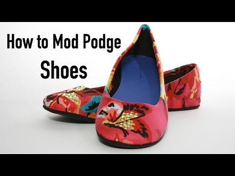 How to Decopouge shoes with Mod Podge