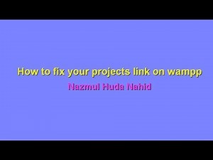 Your Project links on WAMP do not working on localhost