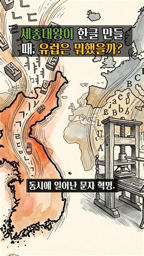 What was Europe doing when King Sejong created Hangeul? #KingSejong #CreationOfHangeul #MetalType
