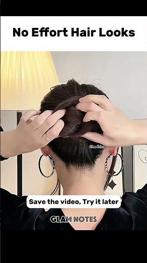 Sleek Twisted Low Bun ✨ Elegant 1-Minute Hairstyle #LowBun#SleekBun#MinimalistHairstyle