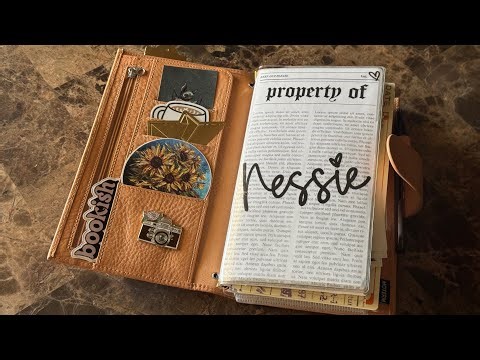 Travelers Notebook | Standard TN | Plan With Me |Faded Chronicle TN| #planner #planwithme #journal 