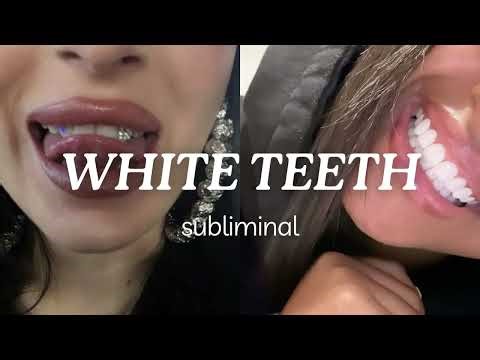 WHITE TEETH | pearly white clean teeth subliminal