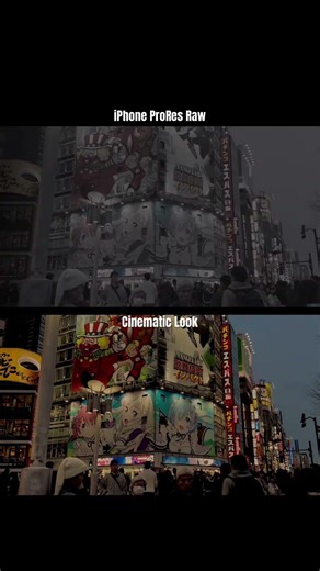 Cinematic Japan Crowd in 4K on iPhone 17 Pro ProRes RAW | ProRes Raw to Cinematic #filmmaking