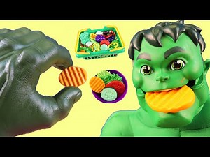 Hulk Makes Healthy Dinner For Batman | Hulk Family Learning