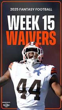 Top WAIVER ADDS For Week 15 in the NFL! #shorts