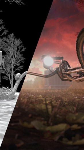 MIRADA on Instagram: "From creative development through all stages of production, we were thrilled to partner with Netflix to design and create the new Delightful N Production Ident for the final season of Stranger Things. In this case study we break down how the sequence snaps from Hawkins nostalgia to full-on terror in an instant. One moment, we’re in the familiar Hawkins woods; the next, the rift cracks open, pulling the bikes and the audience into a pulsing, crimson void. From the glow, a si