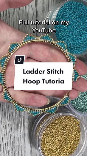 Reply to @daniezcreationz Quick & easy hoop earrings 🦋 #beading #tutorial #diy #diyjewelry #howto #beadingtutorial #native #beadworktiktok #Indigenous #nativeamerican