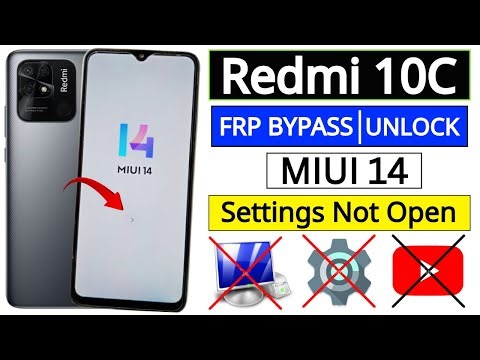 Redmi 10c MIUI 14 Frp Bypass/Unlock Without PC | Settings Not Open | Talkback Not Working 2026