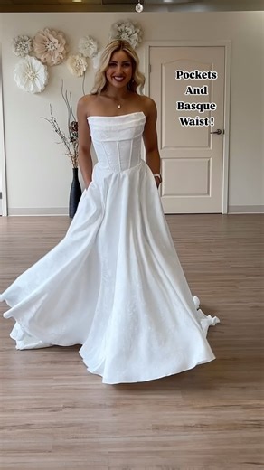 ✨choose a favourite! Pockets and basque waist. What a trend! . . . #weddingtrend #weddingtrends ##timelesswedding #classicwedding | Flares bridal