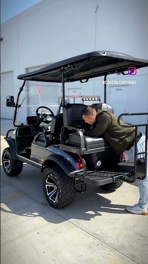 Evolution Forester 4+ electric golf cart. Lithium batt, backup cam, street legal. #golfcart