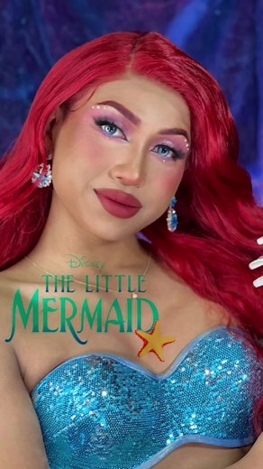 THE LITTLE MERMAID TRANSFORMATION🧜‍♀️🌊✨️ @Disney @halle @Radio Disney #halloweenmakeup #divanasmiles #thelittlemermaid #makeuptransformation #surinamemakeupartist🇸🇷 #fypシ #voorjoupagina