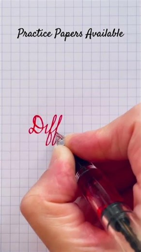 How to Write Difference in English Cursive | cursive handwriting | cursive