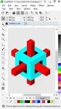 corel draw 12 3d logo design #art