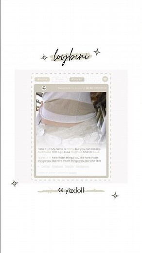 carrd inspo, #tutorial linked #heejin