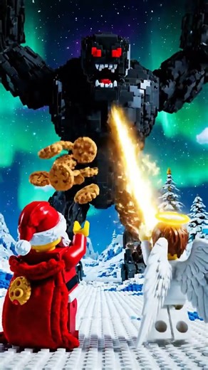 Lego Christmas Superheroes Unite: Defending North Pole! Unexpected Alliance Formed!