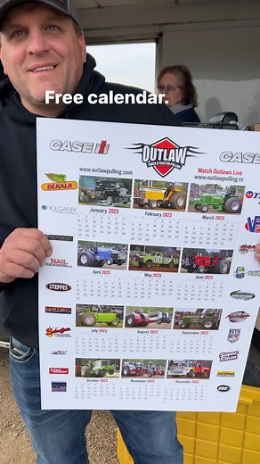 2.6K views · 57 reactions | Free calendars. | Outlaw Truck & Tractor Pulling Association | Facebook