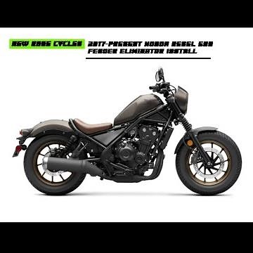 New Rage Cycles 2017-Present Honda Rebel 500 Fender Eliminator Install