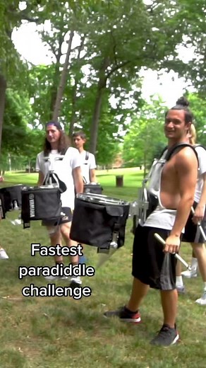 We challenge you to play paradiddles faster #crownchallenges #dci #carolinacrown #drumline #drum #royalsnares