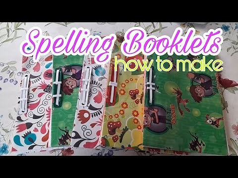 How to make Spelling Booklet