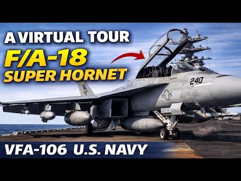 A Virtual Tour of the F/A-18 Super Hornet | VFA-106 U.S. Navy Fighter Jet