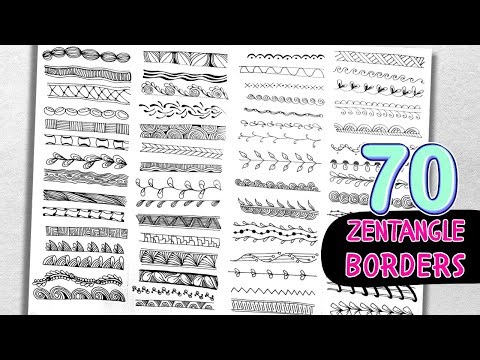 Try these 70 Zentangle Borders | Doodle Dividers to Spice Up Your Drawings