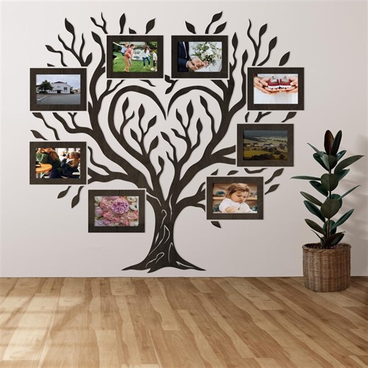 Family Tree Wall Decor, Wooden Family Tree Wall Decor, Family Tree Photo, Family Tree Wall Art, Wood Family Tree, Wood Family Tree Wall Art - Etsy