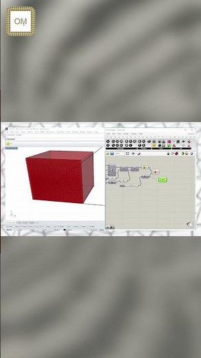 parametric brick wall grasshopper rhino tutorial 🦗+🦏