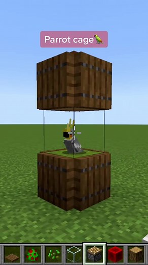 how to build parrot cage🦜 #minecraf #minecraftbuilding #building #build #parrot