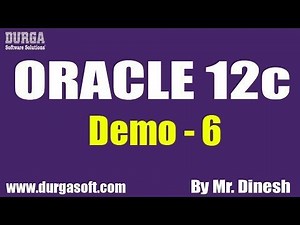 Oracle 12c Tutorials | Demo-6 | CDB , PDB Data Model |by Dinesh