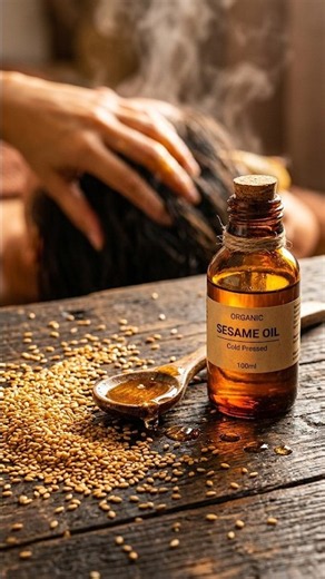 Massage This Sesame Oil on Your Scalp & Your Hair Will Grow Stronger