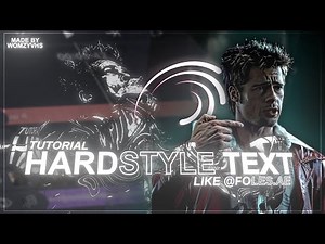 HARDSTYLE TEXT LIKE @foles.ae TUTORIAL || ALIGHT MOTION + preset