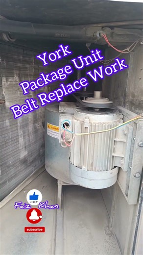 Package Unit belt Replace Work #hvac #hvaclife #hvaccontractor #hvactechnician #hvacschool #hvac