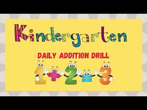 Addition Drill for Kindergarten with Free PPT Soft Copy